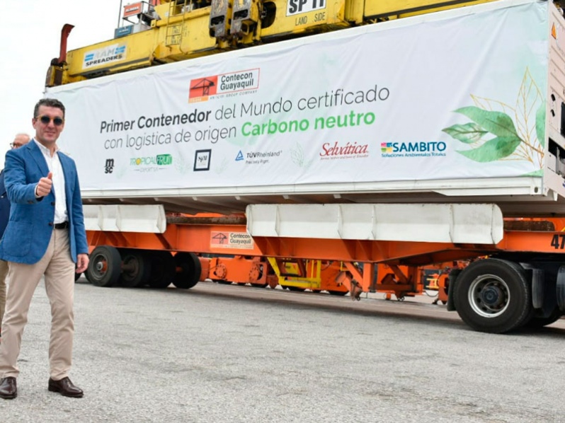 Ecuador Caricato Il Primo Container Al Mondo Certificato A Emissioni