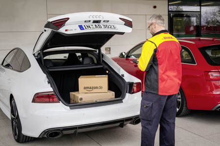 Amazon, pacchi anche in bagagliai auto clienti
