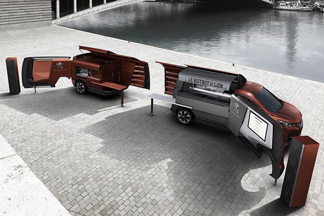 A Expo 2015 «Bistrot du Lion» foodtruck di Peugeot