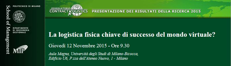 Convegno ''La logistica fisica chiave di successo del mondo virtuale''