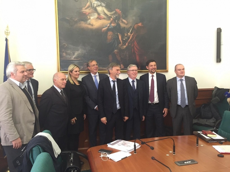 Delrio incontra i coordinatori dei corridoi Ten-t, Cox e Brinkhorst "Rete ferroviaria strategica, forti investimenti UE e italiani".