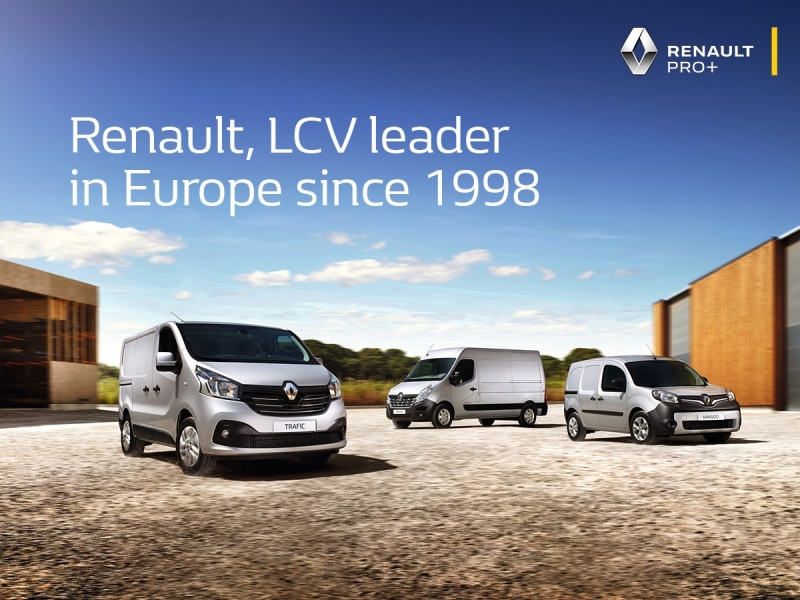 Renault, leader nel segmento dei veicoli commerciali leggeri