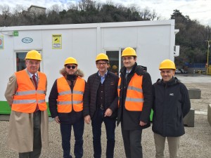 Trieste,sopralluogo al cantiere della Piattaforna Logistica in occasione del meeting del Progetto Europeo NAPA4CORE