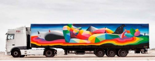 Truck Art Project. La street art in marcia