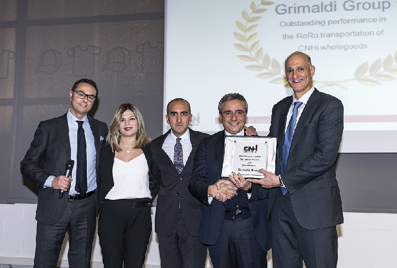 Il Gruppo Grimaldi ottiene il Top Logistics Provider Award di CNH Industrial