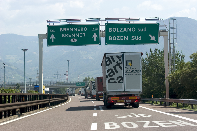Pi Tir sull'asse del Brennero
