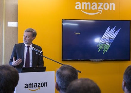 Presentato il Centro di distribuzione di Amazon a Passo Corese