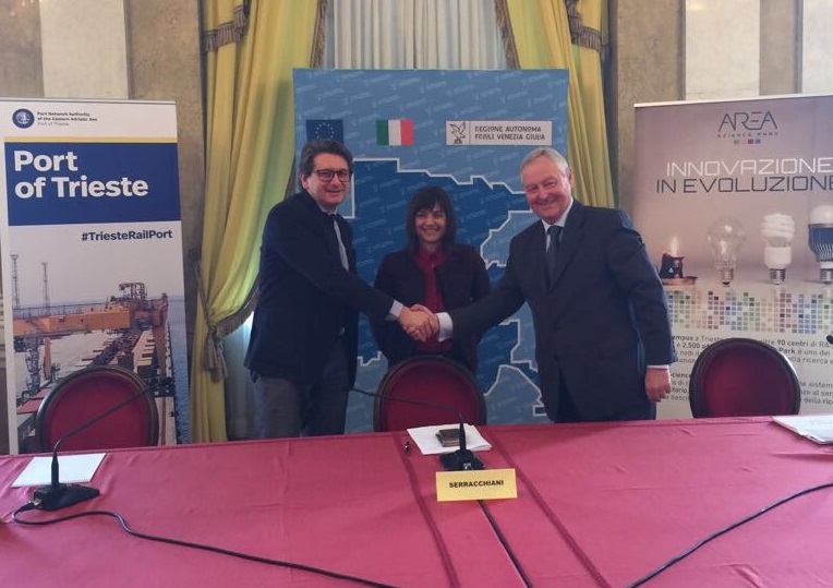 Siglato accordo tra Autorit di Sistema Portuale del Mare Adriatico Orientale e Area Science Park