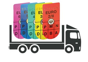 Placca su categoria Euro per camion in Austria