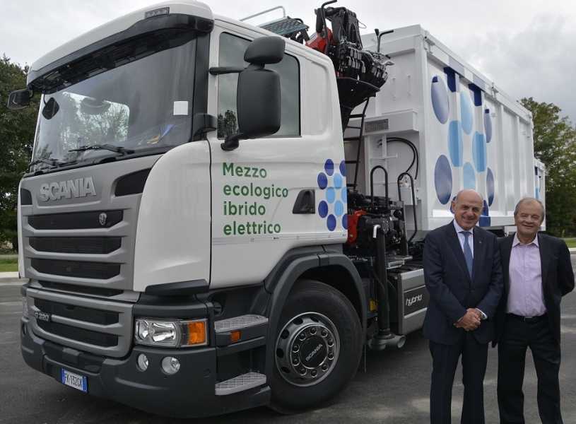 Contarina e Scania per il trasporto sostenibile dei rifiuti