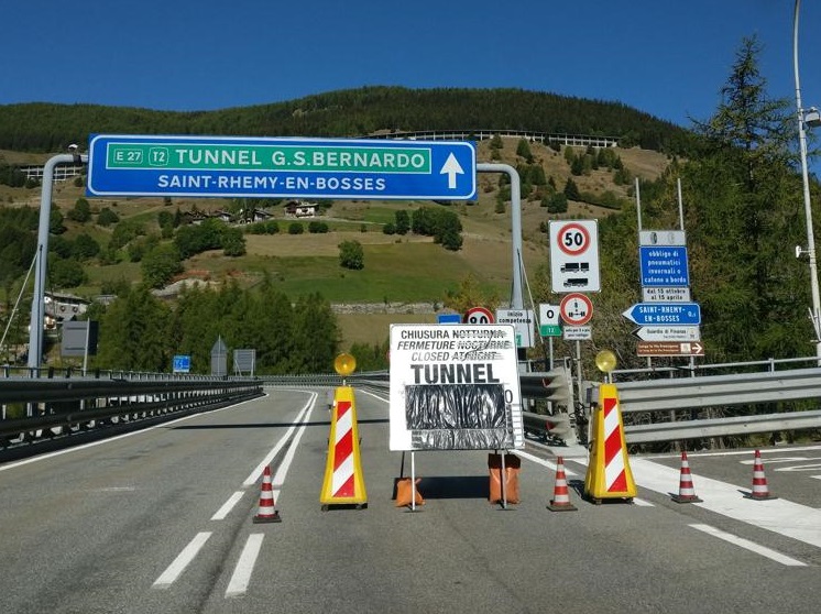 Chiusura del Traforo del Gran San Bernardo