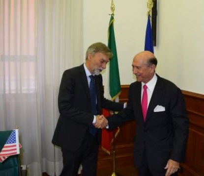 Ministro Delrio incontra ambasciatore Usa Eisenberg