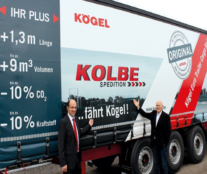 Quattro posti pallet in pi: Kolbe punta sui semirimorchi allungati Kgel