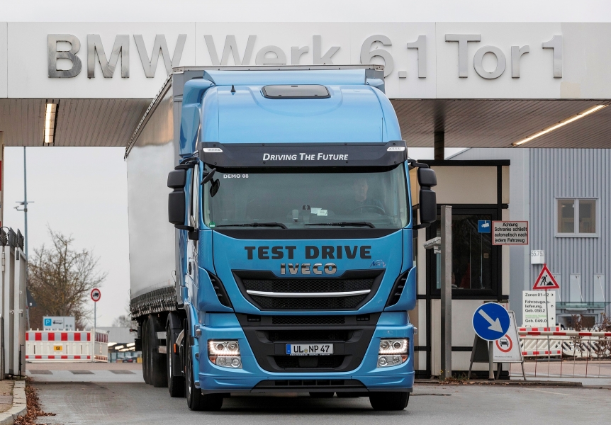 Il gruppo BMW sceglie lo Stralis NP per testare la tecnologia LNG