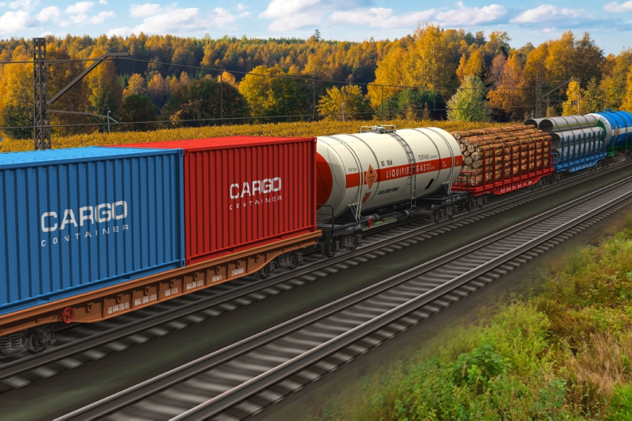 Merci dalla Cina all'Europa attraverso il corridoio ferroviario transcaspico