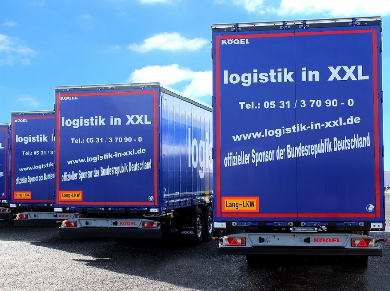 Logistik in XXL con i semirimorchi allungati rende omaggio al suo nome