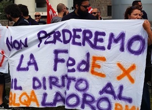 Fedex e Tnt, adesione totale allo sciopero