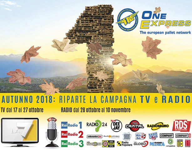 La voce di One Express risuona in radio e tv con lo spot d'autunno