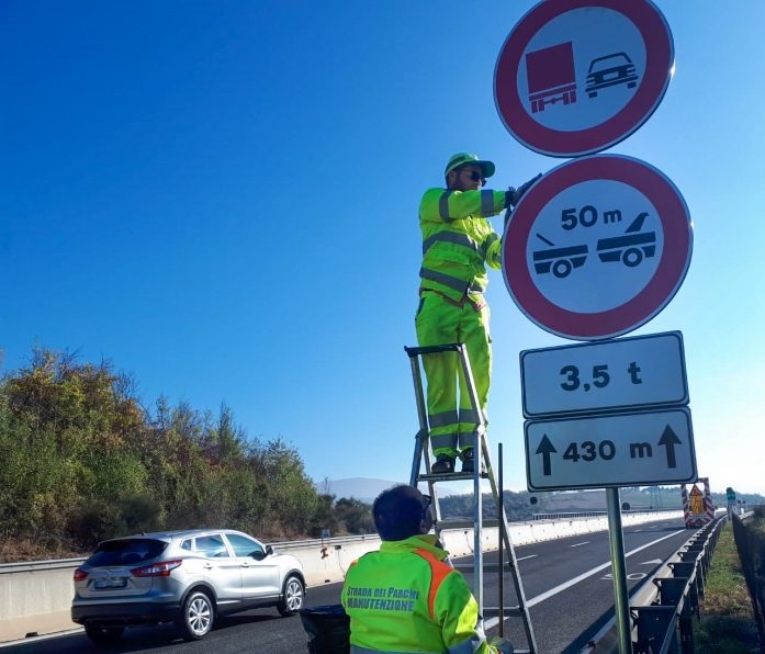 Autostrade A24 e A25: nuove limitazioni alla circolazione dei mezzi pesanti