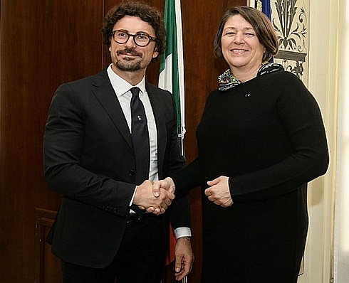 Il Ministro Toninelli a Genova: bilaterale con la Commissaria europea Bulc