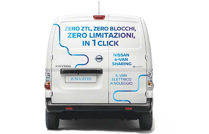 Debutta a Roma il Nissan e-Van Sharing