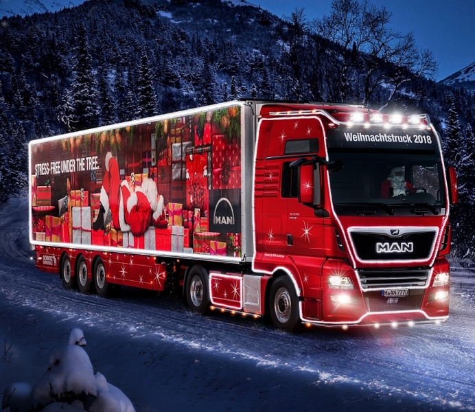 Un MAN TGX per Babbo Natale