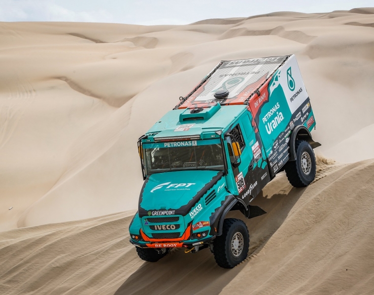 Doppio podio per il Team PETRONAS De Rooy IVECO nella 1; tappa della Dakar 2019