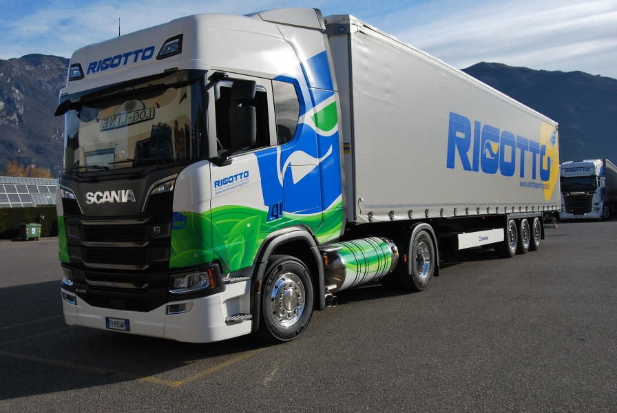 Alla Autotrasporti Rigotto il primo veicolo LNG Scania in Trentino Alto Adige