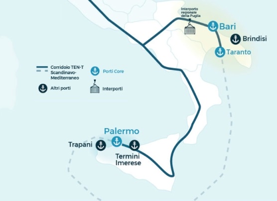 Aree Logistiche, approvate istruttorie progetti Sicilia e Puglia
