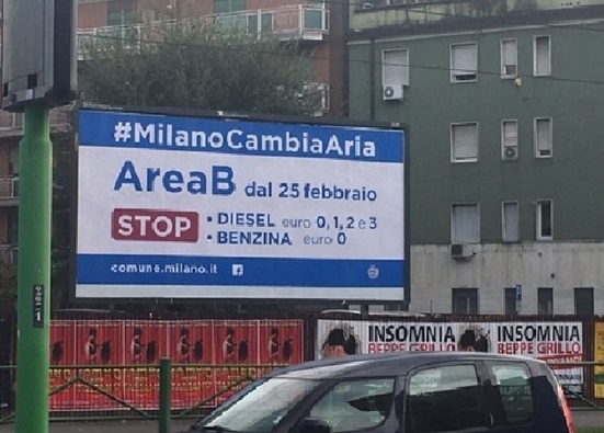 Milano: partenza dell'area B con nuove limitazioni ai veicoli
