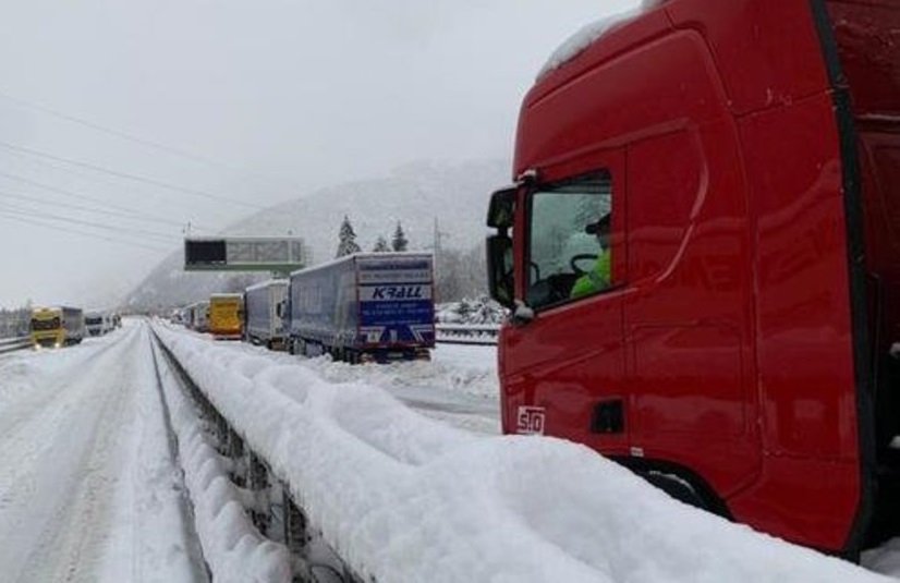 ANITA sul blocco per neve della A22
