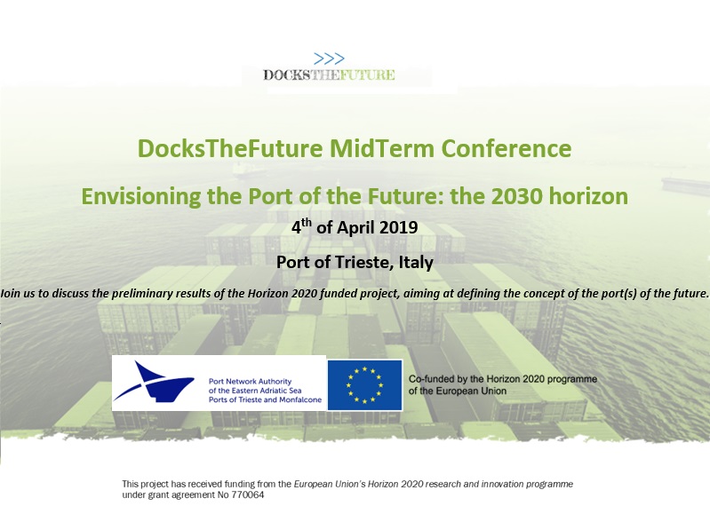 Il Porto di Trieste ospita il convegno ''Disegnare il porto del futuro: Horizon 2030''