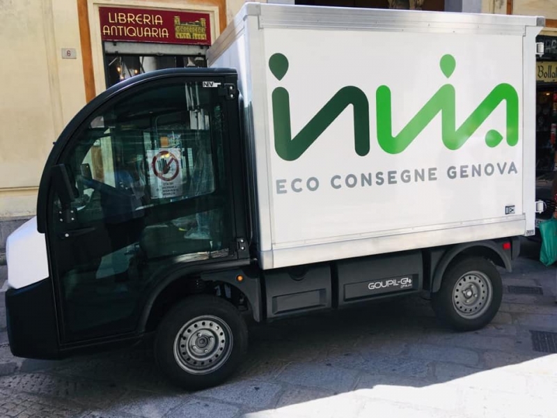 Consegne con mezzi elettrici in centro storico a Genova, nasce progetto Invia