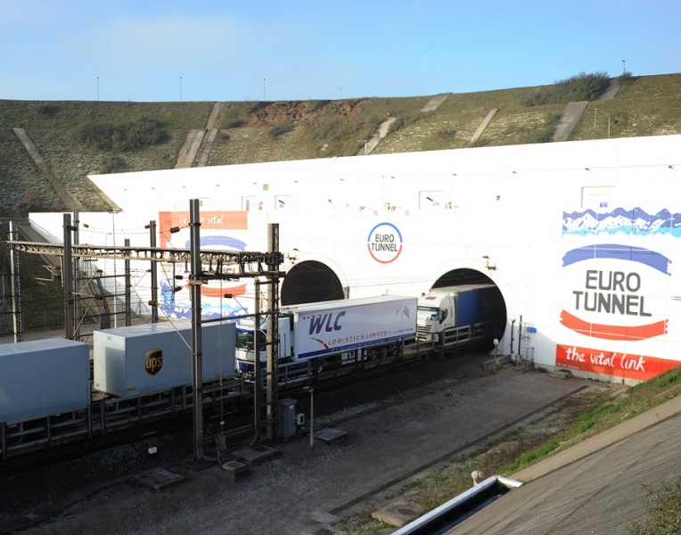 Eurotunnel, meno camion tra Gran Bretagna ed Unione Europea