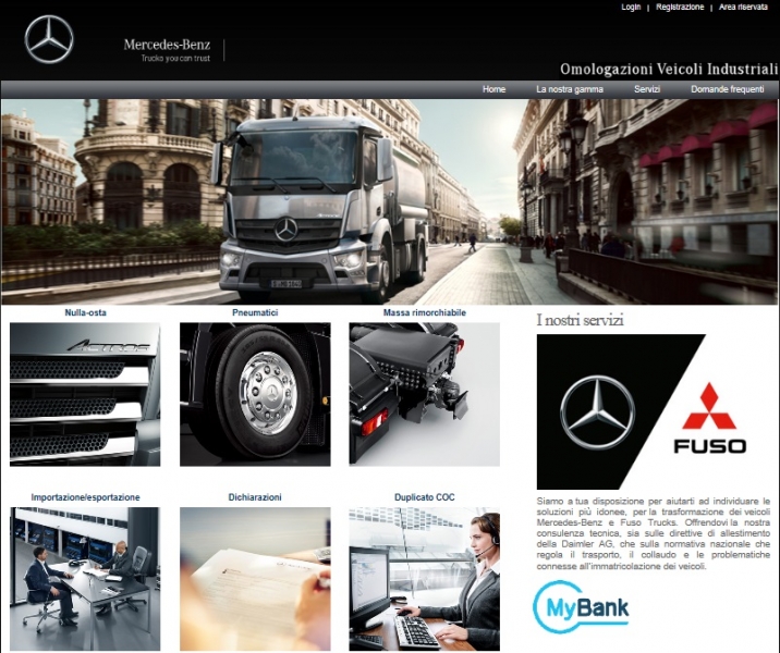 Il portale online per il servizio Omologazioni Mercedes-Benz Trucks e FUSO diventa 4.0