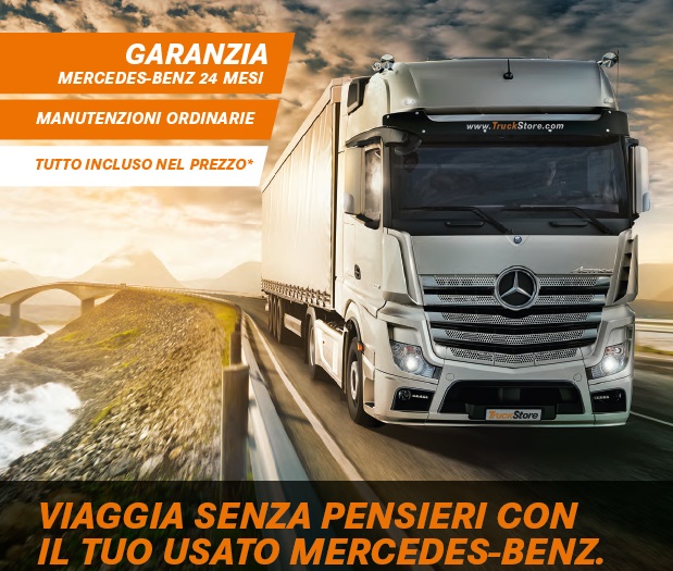 L'usato truck Mercedes-Benz viaggia senza pensieri