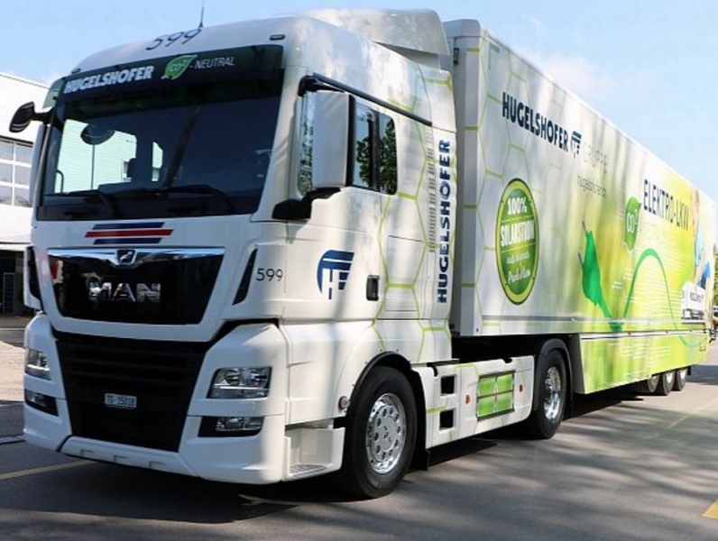 Un camion elettrico per la Posta svizzera