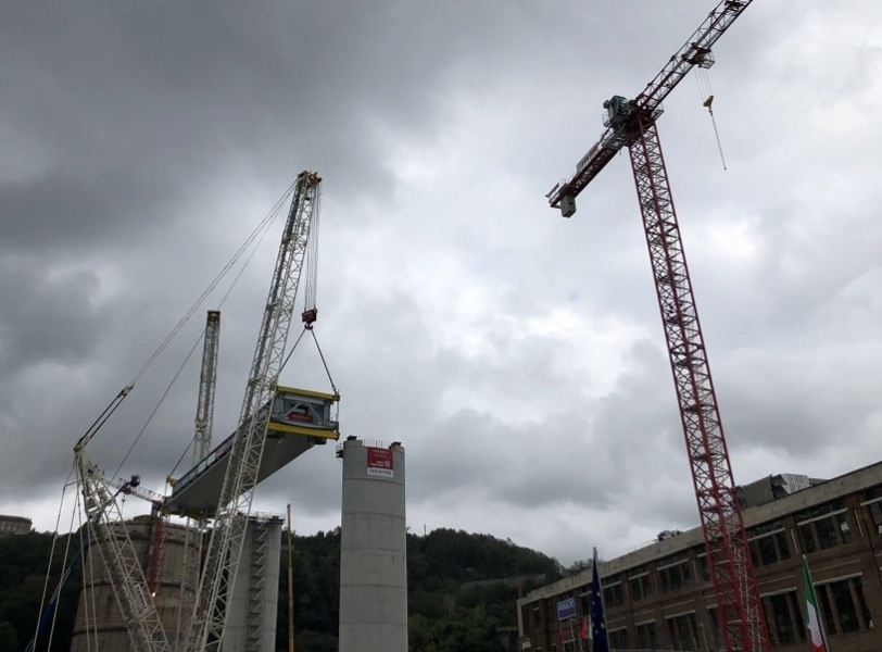 Ponte Morandi, varo del primo tratto: così Genova rinasce