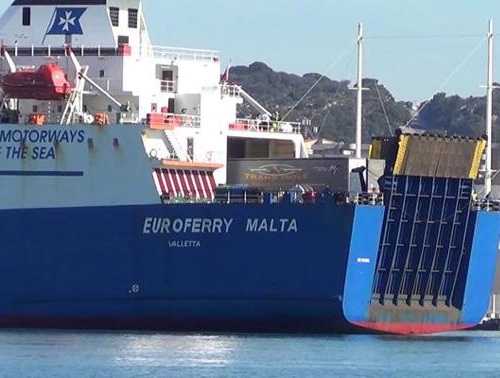 Incidente sull'Euroferry Malta, precisazioni del Gruppo Grimaldi