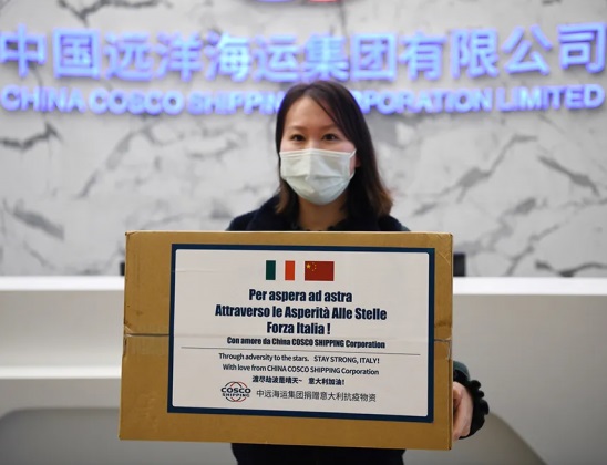 Dallo shipping un'altra mano tesa: COSCO dona 50 mila mascherine alla Liguria