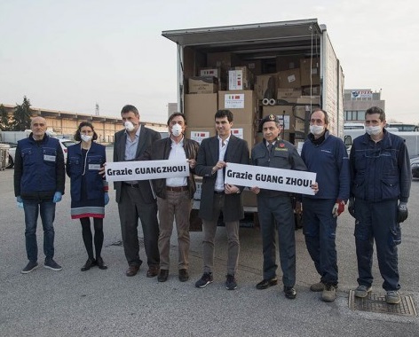 Interporto Padova cura in tempi record l'arrivo di 300 mila mascherine donate dalla Cina