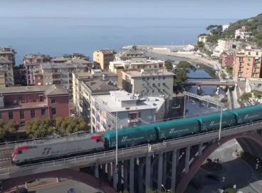 Partito da Genova il primo treno merci da 2mila tonnellate