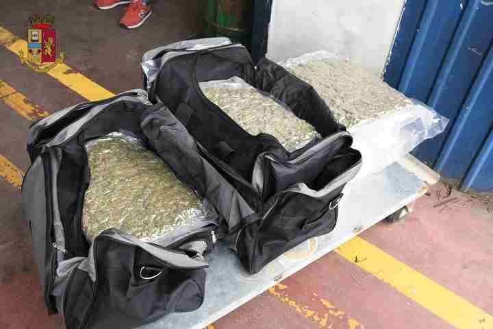 Sul camion con 16 chili di marijuana, arrestato
