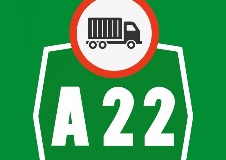 A22: divieto di transito per i mezzi pesanti per l'11 e il 18 ottobre 2020
