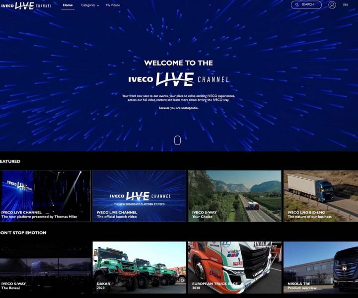 IVECO al via con IVECO LIVE CHANNEL, la nuova piattaforma di trasmissione dedicata al mondo dei trasporti