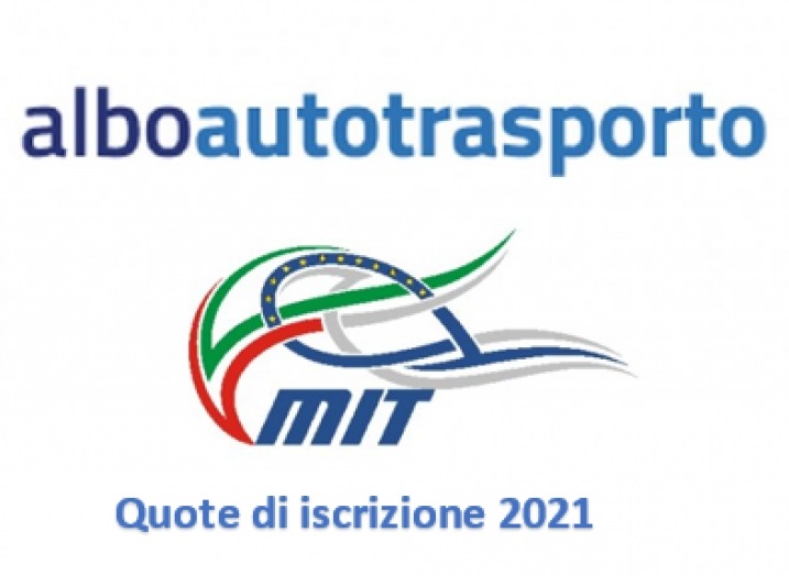 Definite le quote d'iscrizione all'Albo Autotrasporto per il 2021