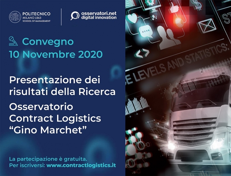 Il 10 novembre presentazione dell'Osservatorio Contract Logistics 2020