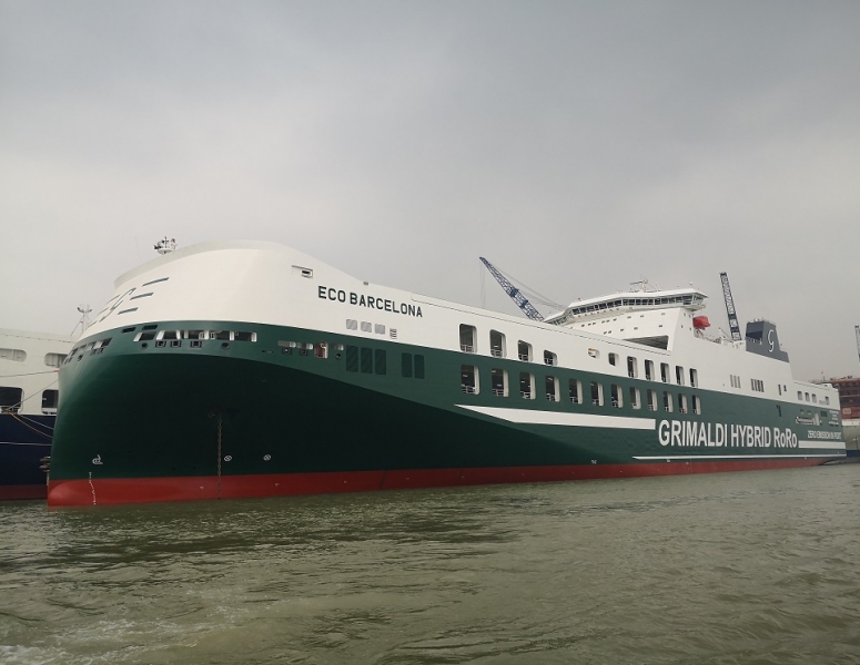 Gruppo Grimaldi: consegnata la eco Barcelona, in arrivo altre due navi