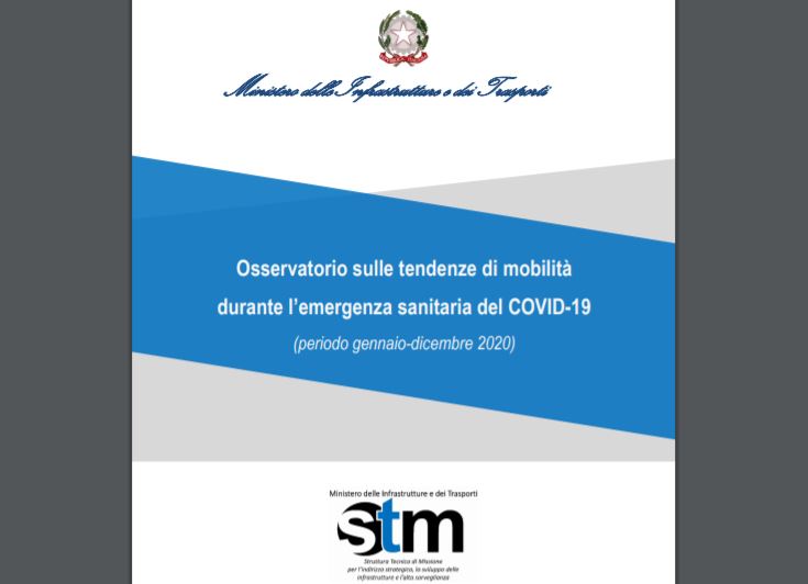 Osservatorio sulle tendenze di mobilità durante l'emergenza sanitaria del Covid-19, ecco il 2° volume