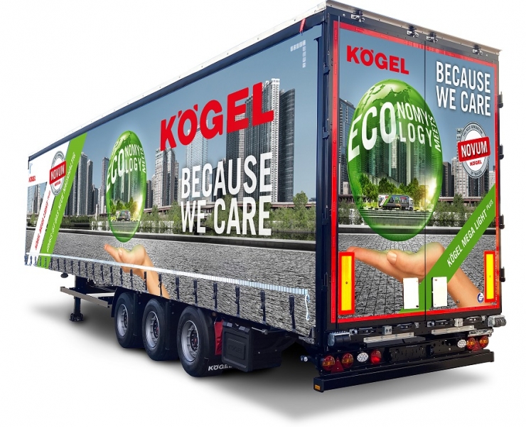 Il Kögel Mega Lightplus unisce un grande volume di carico e il massimo carico utile